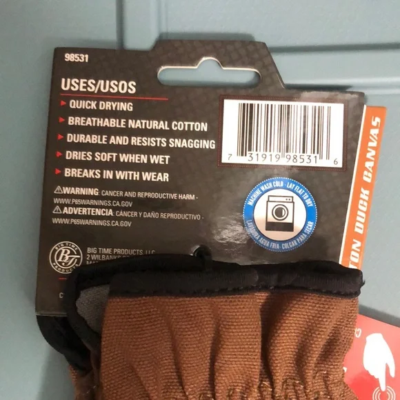 Durable Brown and Black Utility Gloves with Reinforced Grip - Picture 3 of 5